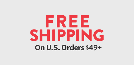 Free Shipping on purchase of $49 or more.