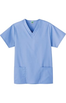 XXS: White Swan Fundamentals Women's 2-Pocket V-Neck Solid Scrub Top