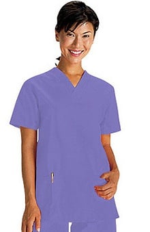clearance750: White Swan Fundamentals Women's 2-Pocket V-Neck Solid Scrub Top