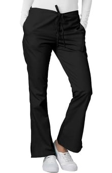 petite: Adar Medical Women's Flare Leg Solid Scrub Pants