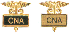 CNA Gold Plated Inlaid Emblem Pin