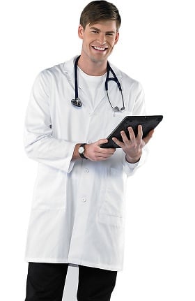 Clearance Safety Weave™ Antimicrobial by AFS Men's 38" Lab Coat