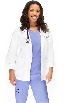 bulk: allheart Women's Embroidered Short Lab Coat
