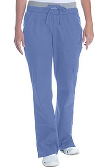 petite: Scrub Works Women's Soho Boot Cut Knit Waist Pant