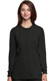 cna uniforms: NrG Women's Warm Up Solid Scrub Jacket By Barco Uniforms