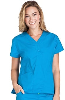 Scrubs: Crocs Women's Emily Y-Neck Solid Top