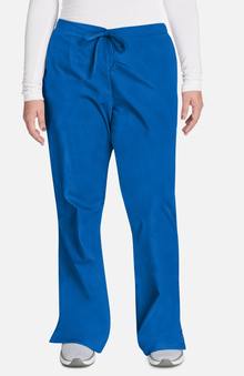 XXS: Cherokee Workwear Women's Natural Rise Flare Leg Scrub Pants