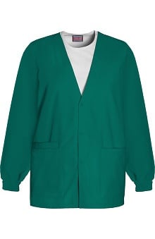 scrubs: Cherokee Workwear Women's V-Neck Solid Scrub Jacket