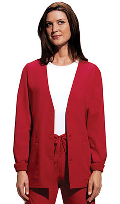 Cherokee Workwear Women's V-Neck Cardigan Scrub Jacket