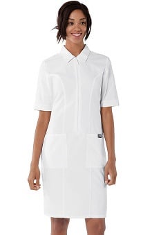MED: Cherokee Workwear Women's Zip Front Dress