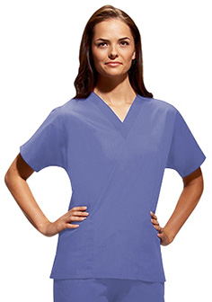 Cherokee Workwear Women's V-Neck 2-Pocket Solid Scrub Top