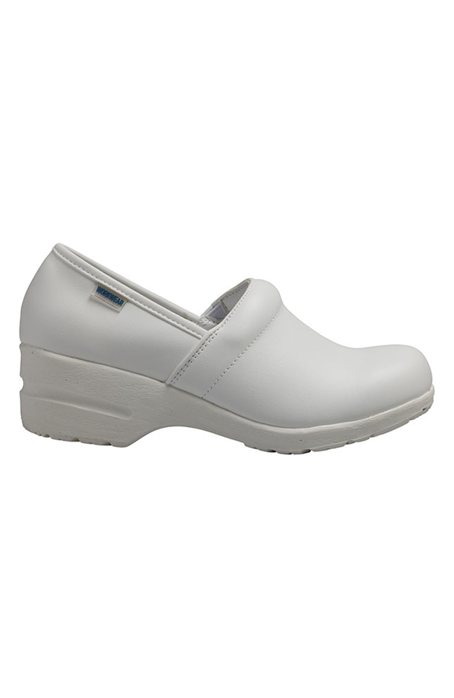 cute white leather nursing shoes