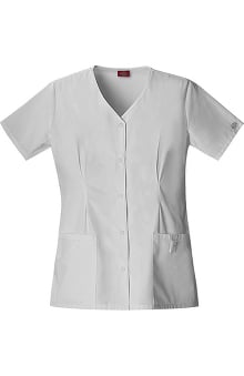 Scrubs new: Dickies Everyday Scrubs Women's EDS Snap Front Solid Scrub Top