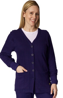3XL: Healing Hands Women's Jennifer Cardigan Scrub Solid Scrub Jacket