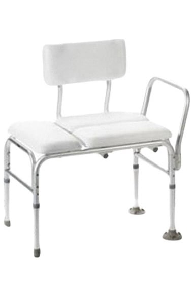 Carex Health Vinyl Padded Bathtub Transfer Bench With Full Seat