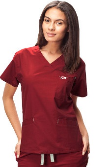 iguanamed: IguanaMed MedFlex II Women's 3-Pocket V-Neck Solid Scrub Top