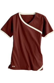 iguanamed: IguanaMed MedFlex II Women's Crossover Solid Scrub Top