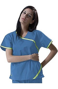iguanamed: IguanaMed MedFlex II Women's Crossover Solid Scrub Top