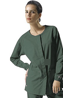 iguanamed: IguanaMed MedFlex II Women's Core Concealed Snap Solid Scrub Jacket