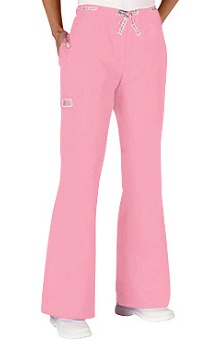 clearance10: Jasco Uniform Women's Ribbon-Trim Flare Leg Scrub Pants By allheart