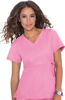 koihappiness.com: Koi Women's Katelyn Wrap Solid Scrub Top