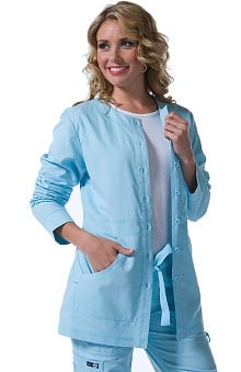 koihappiness.com: Koi Women's Olivia Round Neck Solid Scrub Jacket