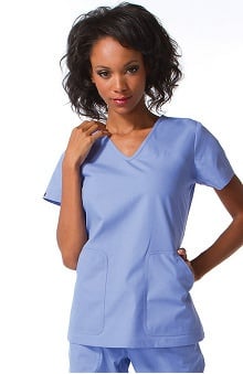 LGE: Ecko Women's Brandy V-Neck Solid Scrub Top