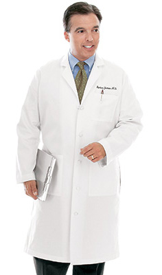 Landau Men's 3-Pocket Super Twill Lab Coat