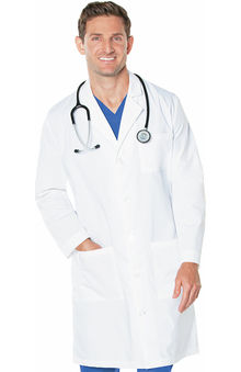 tall: Landau Men's 3-Pocket Full Length Poplin Lab Coat