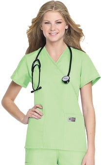 LGE: ScrubZone Women's Crossover Solid Scrub Top