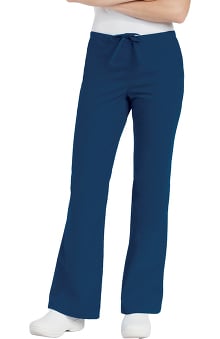 petite: Landau Women's Natural Fit Flare Leg Scrub Pants