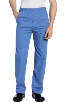 petite: Landau Men's Elastic with Zipper Fly Scrub Pants