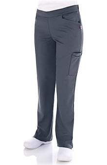 3XL: Urbane Women's Kelsie? Front Seam Cargo Solid Scrub Pant