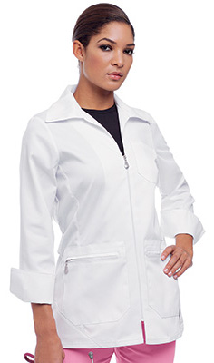 Urbane Women's Zipper Front Lab Coat
