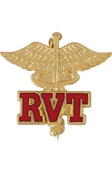 accessories: Prestige Medical Emblem Pin Registered Veterinary Technician