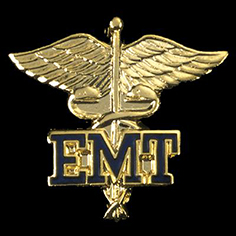 Prestige Medical EMT - Emergency Medical Technician (Letters On Caduceus) Pin