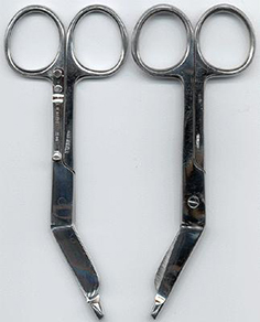Prestige Medical 4 1/2 Lister Stainless Steel Bandage Scissors With Clip