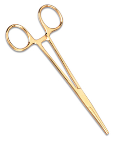 Prestige Medical 5 ½ Kelly Gold Plated Forceps