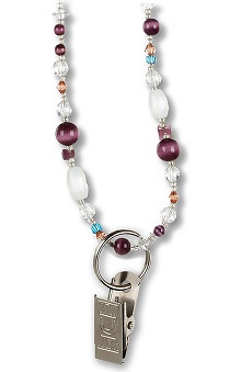 accessories: Prestige Medical Beaded Lanyard - Badge Holder