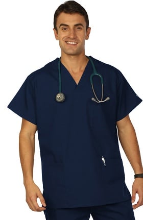 Clearance VESTEX® Basics Unisex 3-Pocket V-Neck Solid Scrub Top
