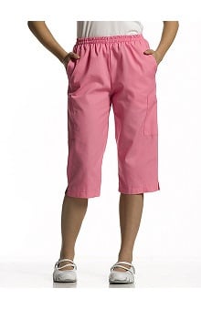 Plus Size new: White Cross Women's Solid Scrub Capri Pant