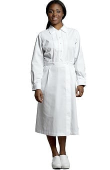Plus Size new: White Cross Women's Long Sleeve Pintuck Dress