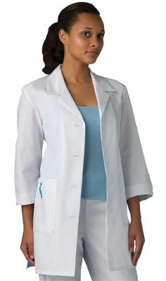 Meta Fundamentals Labwear Womens 3 4 Sleeve Lab Coat 15012
