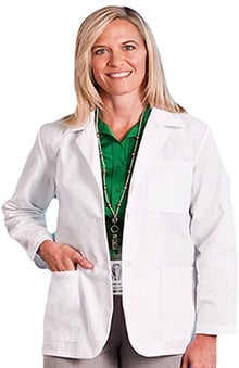 labcoats: META Fundamentals Labwear Women's 3-Pocket Consultation 28" Lab Coat