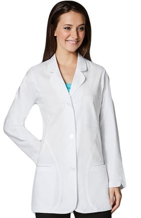 Wonderlab by WonderWink Women's Curved Hem 33" Lab Coat