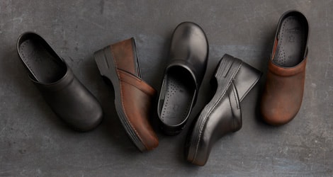 Dansko leather clogs