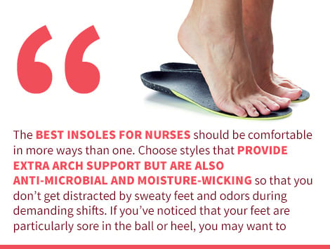 Graphic quoting information about insoles found in article