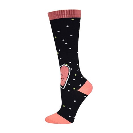Colorful compression sock for nurses