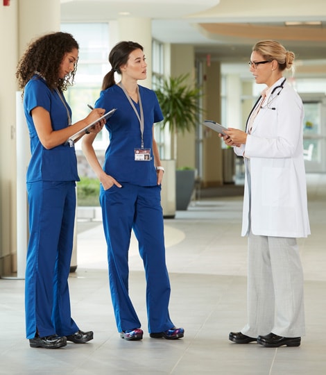 blue clogs for nurses