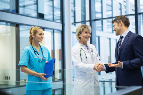 Doctor and Nurse meeting with a patient